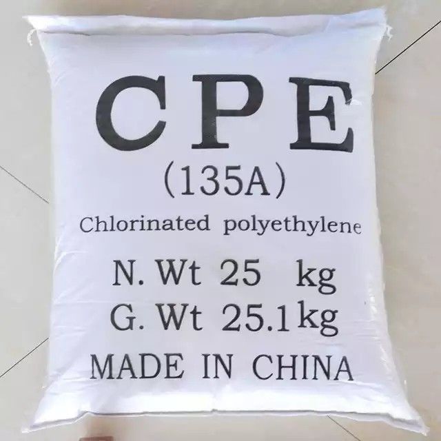 White Powdered PVC Processing Aid  Chlorinated Polyethylene CPE 135A